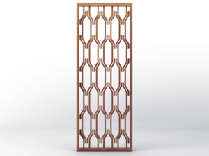 LEONE - Canaletto walnut room divider _ BRUNO ZAMPA